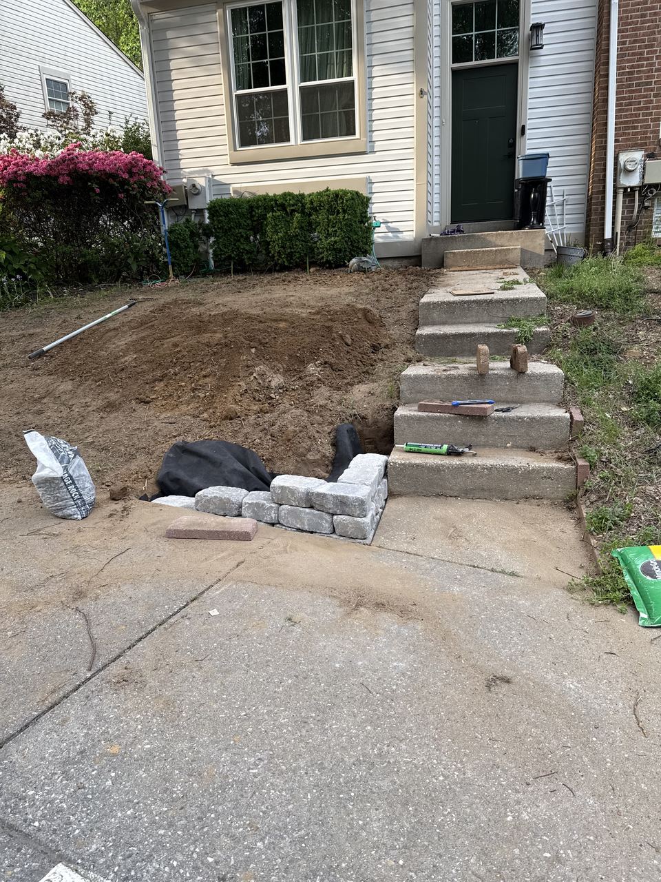 Excavation and first stone courses